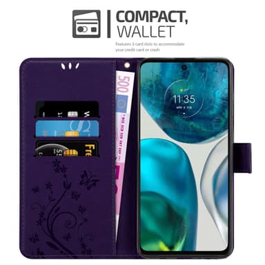 Motorola MOTO G52 4G / G82 5G lommebokdeksel Blomster