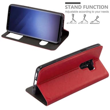 Samsung Galaxy S9 PLUS lommebokdeksel cover (rød)
