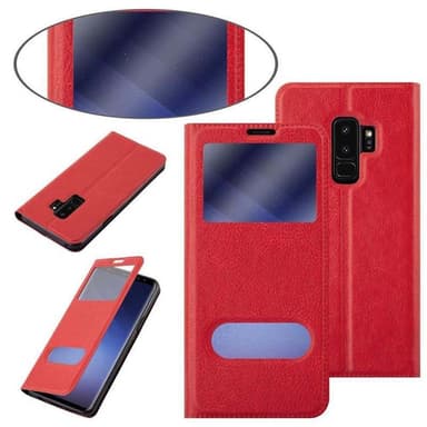 Samsung Galaxy S9 PLUS lommebokdeksel cover (rød)