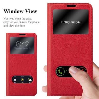 Samsung Galaxy S9 PLUS lommebokdeksel cover (rød)