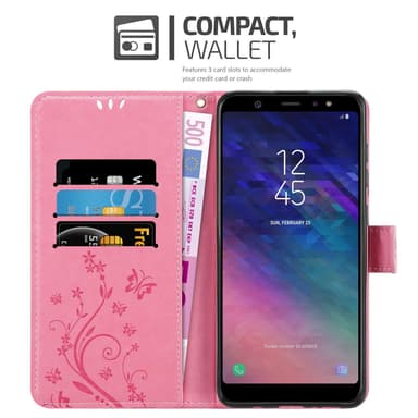 Samsung Galaxy A6 PLUS 2018 lommebokdeksel Blomster