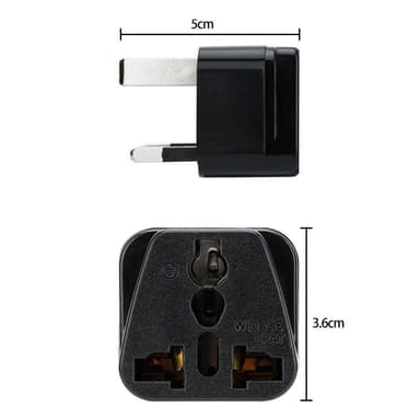 4x Socket Adapter Reise Plug Converter (uk type g)