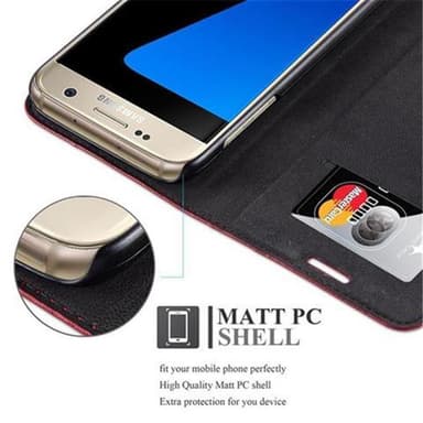 Samsung Galaxy S7 lommebokdeksel case (rød)
