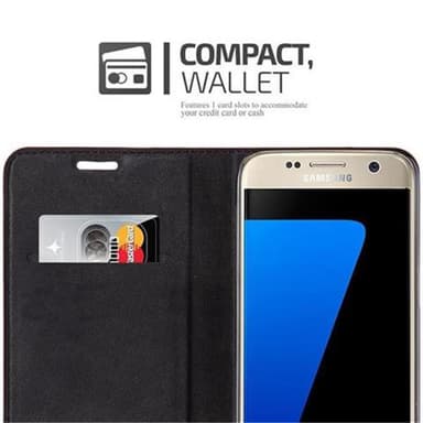 Samsung Galaxy S7 lommebokdeksel case (rød)