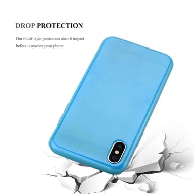 iPhone X / XS silikondeksel cover (turkis)