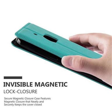 HTC ONE M10 lommebokdeksel case (turkis)