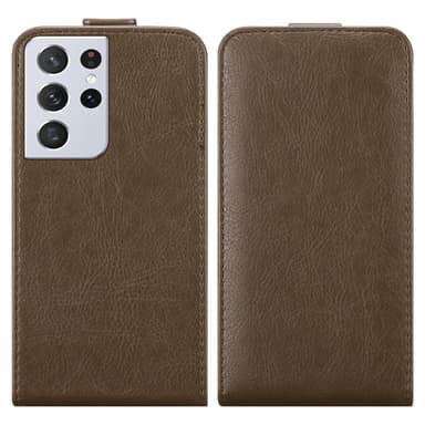 Samsung Galaxy S22 ULTRA deksel flip cover (brun)
