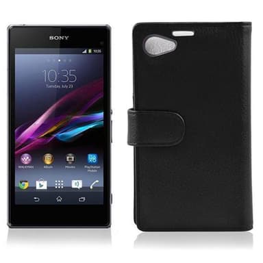 Sony Xperia Z1 COMPACT lommebokdeksel etui (svart)