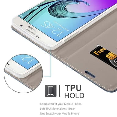 Samsung Galaxy A7 2016 lommebokdeksel etui (blå)