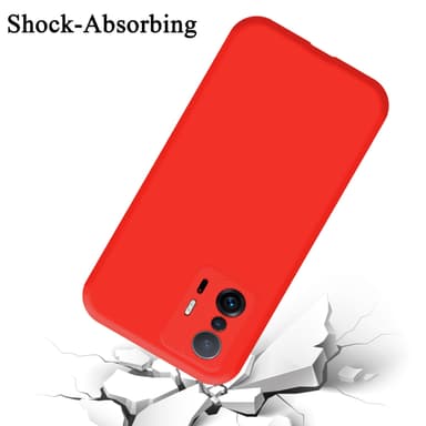 Xiaomi 11T / 11T PRO silikondeksel case (rød)