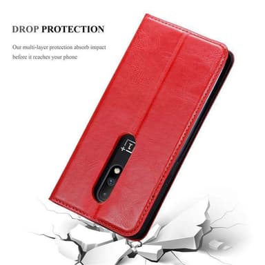OnePlus 7 lommebokdeksel case (rød)