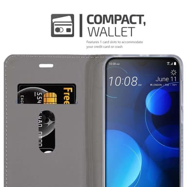 HTC Desire 19 PLUS lommebokdeksel etui (blå)