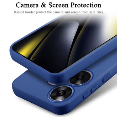 Xiaomi Poco F6 silikondeksel case (blå)