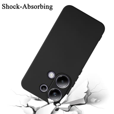 Xiaomi Poco M6 Pro silikondeksel case (Svart)