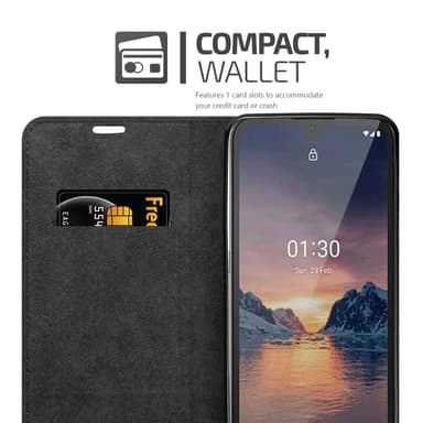 Nokia 1.3 lommebokdeksel case (svart)
