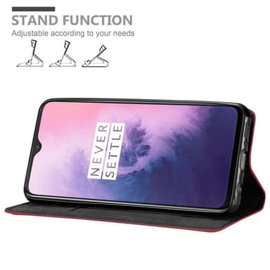 OnePlus 7 lommebokdeksel case (rød)