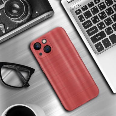 iPhone 14 Silikondeksel Beskyttelse (rød)