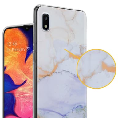 Samsung Galaxy A10 / M10 lommebokdeksel etui (hvit)