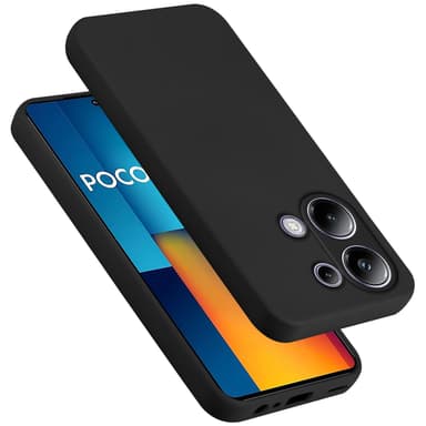 Xiaomi Poco M6 Pro silikondeksel case (Svart)