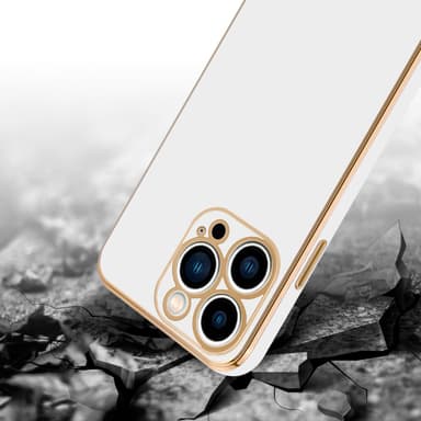 iPhone 14 PRO silikondeksel case (hvit)