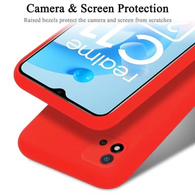 Realme C11 2021 silikondeksel case (rød)