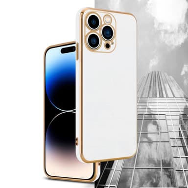 iPhone 14 PRO silikondeksel case (hvit)
