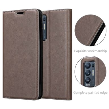Oppo FIND X3 NEO lommebokdeksel case (brun)