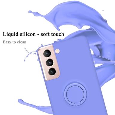 Deksel Samsung Galaxy S22 Ring Case (lilla)
