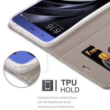 Xiaomi Mi 6 lommebokdeksel etui (grå)