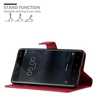 Nokia 5 2017 Deksel Etui Case (rød)