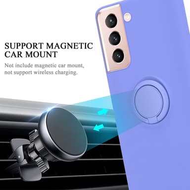 Deksel Samsung Galaxy S22 Ring Case (lilla)