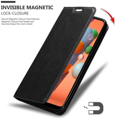 Samsung Galaxy A11 / M11 lommebokdeksel case (svart)