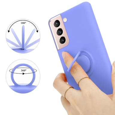 Deksel Samsung Galaxy S22 Ring Case (lilla)