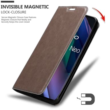 Oppo FIND X3 NEO lommebokdeksel case (brun)