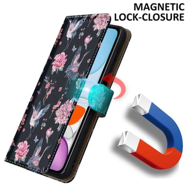 iPhone 11 lommebokdeksel etui (svart)
