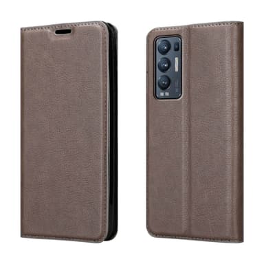 Oppo FIND X3 NEO lommebokdeksel case (brun)