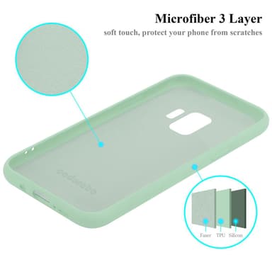 Samsung Galaxy S9 silikondeksel case (grønn)