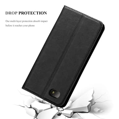 Blackberry Q10 lommebokdeksel case (svart)