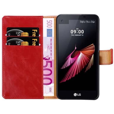 LG X SCREEN lommebokdeksel etui (rød)