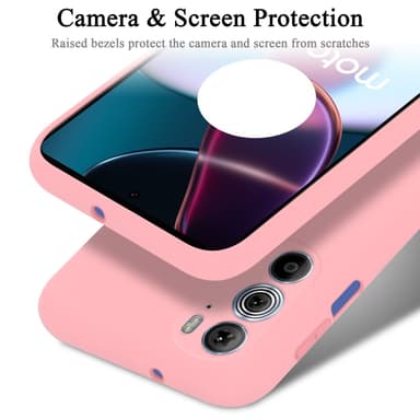 Motorola EDGE 30 PRO / EDGE+ silikondeksel case (rosa)