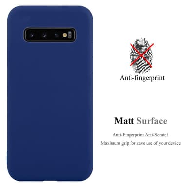Deksel Samsung Galaxy S10 4G Silikon cover (blå)