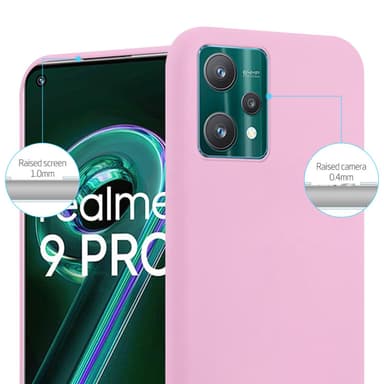 Deksel Realme 9 4G / 9 PRO+ Silikon cover (rosa)