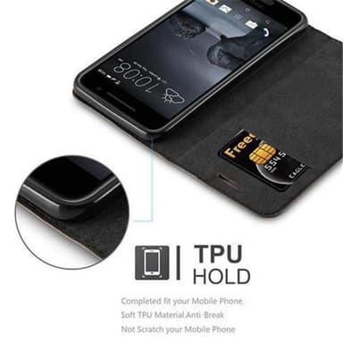 HTC ONE A9 lommebokdeksel case (brun)