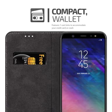 Samsung Galaxy A6 PLUS 2018 Deksel Case Cover (svart)