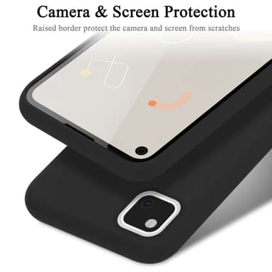 Google PIXEL 4A 5G silikondeksel case (Svart)