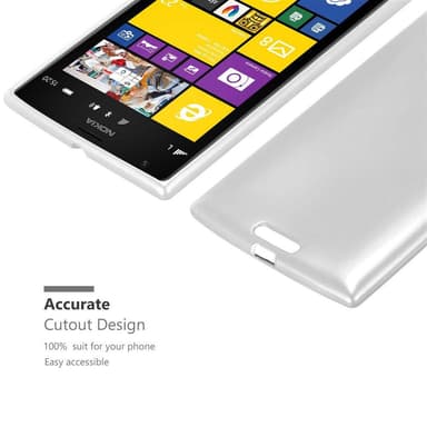 Deksel Nokia Lumia 1520 Case Cover (sølv)