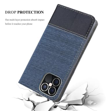 iPhone 12 PRO MAX lommebokdeksel etui (blå)