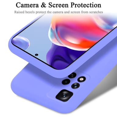 Xiaomi RedMi NOTE 11 PRO+ silikondeksel case (lilla)