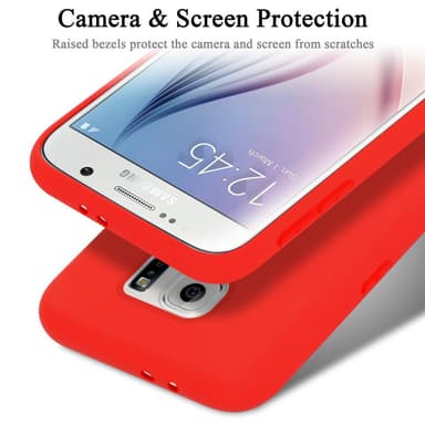 Samsung Galaxy S6 silikondeksel case (rød)