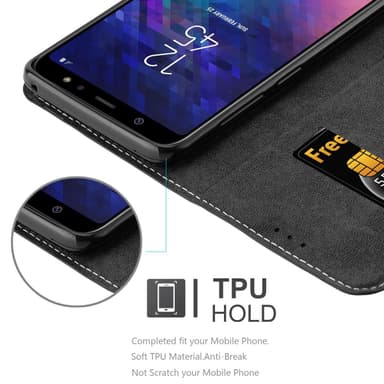 Samsung Galaxy A6 PLUS 2018 Deksel Case Cover (svart)